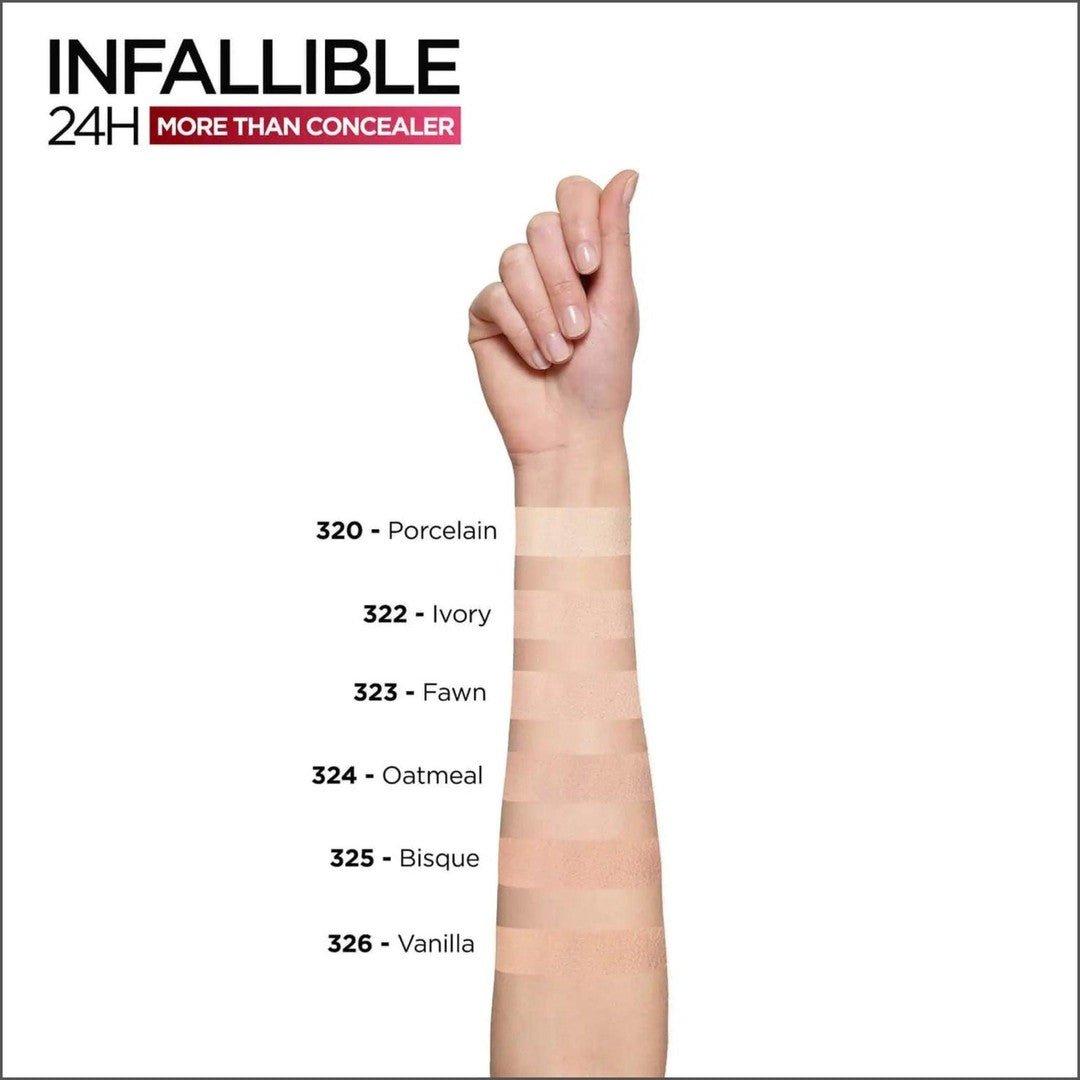 L'Oréal Paris Infaillible 24h More Than Concealer 326 Vanilla - Cosmetics Fragrance Direct-30173613