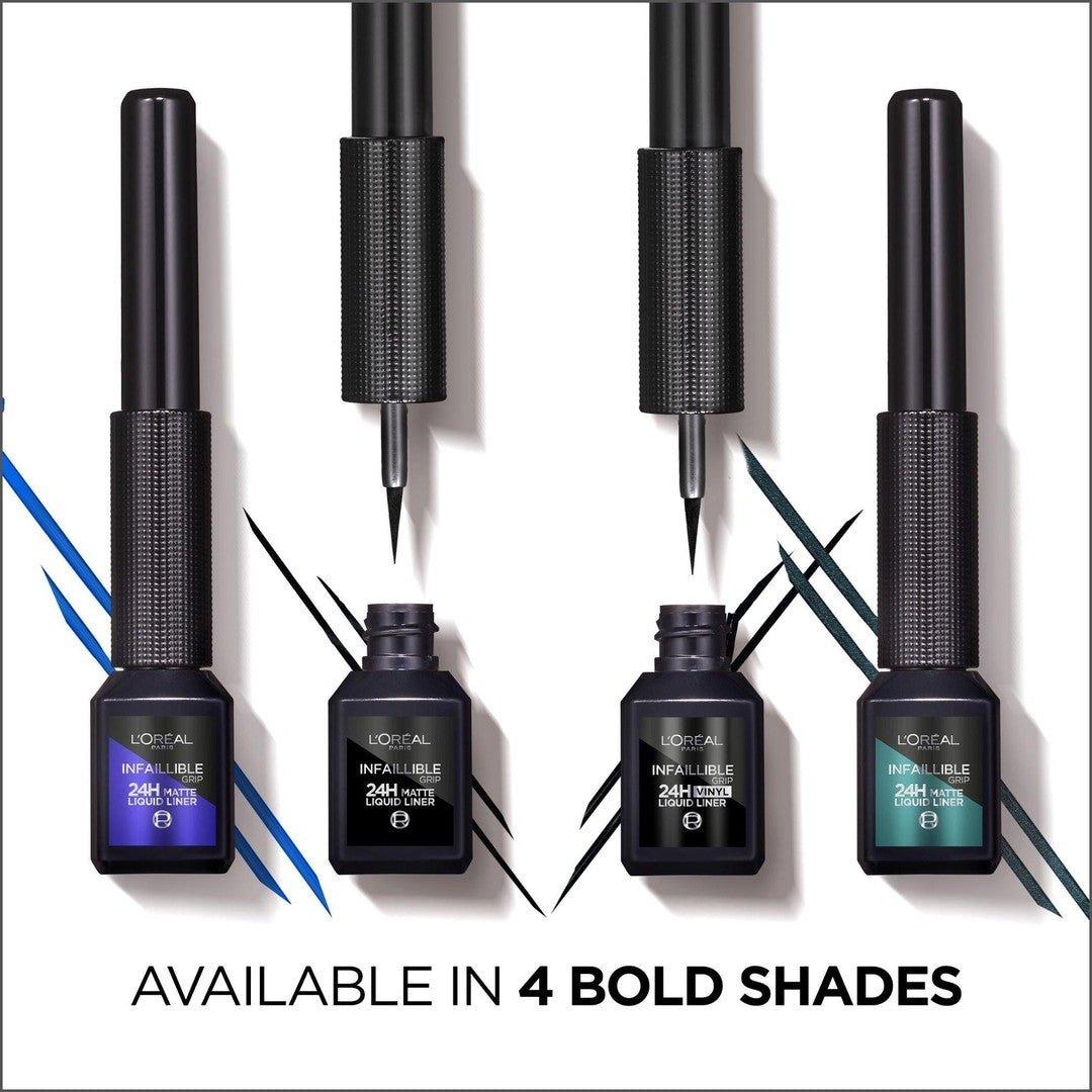 L'Oréal Paris Infaillible Grip 24H Matte Liquid Liner 04 Emeraude - Cosmetics Fragrance Direct-30175259