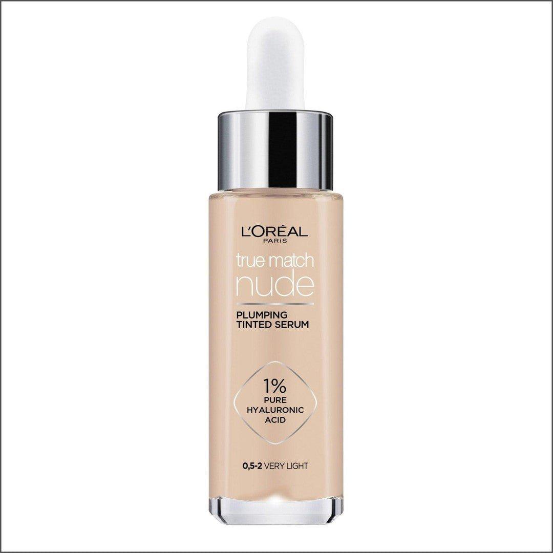 L'Oréal Paris True Match Nude Plumping Tinted Serum 0.5-2 Very Light - Cosmetics Fragrance Direct-