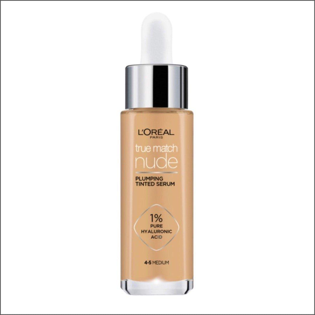 L'Oréal Paris True Match Nude Plumping Tinted Serum 4-5 Medium - Cosmetics Fragrance Direct-