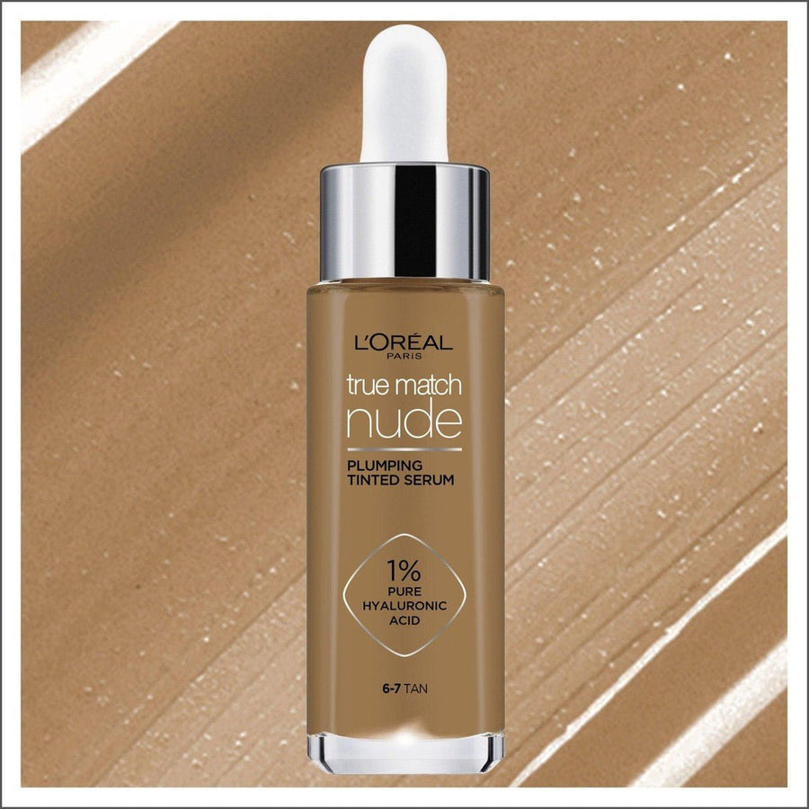 L'Oréal Paris True Match Nude Plumping Tinted Serum 6-7 Tan - Cosmetics Fragrance Direct-