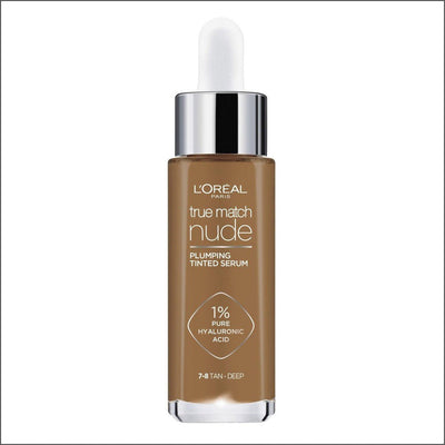 L'Oréal Paris True Match Nude Plumping Tinted Serum 7-8 Tan - Deep - Cosmetics Fragrance Direct-3600523989959