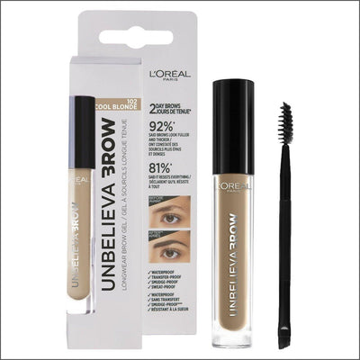 L'Oréal Paris Unbelievabrow Brow Gel 102 Cool Blonde - Cosmetics Fragrance Direct-3600523674596