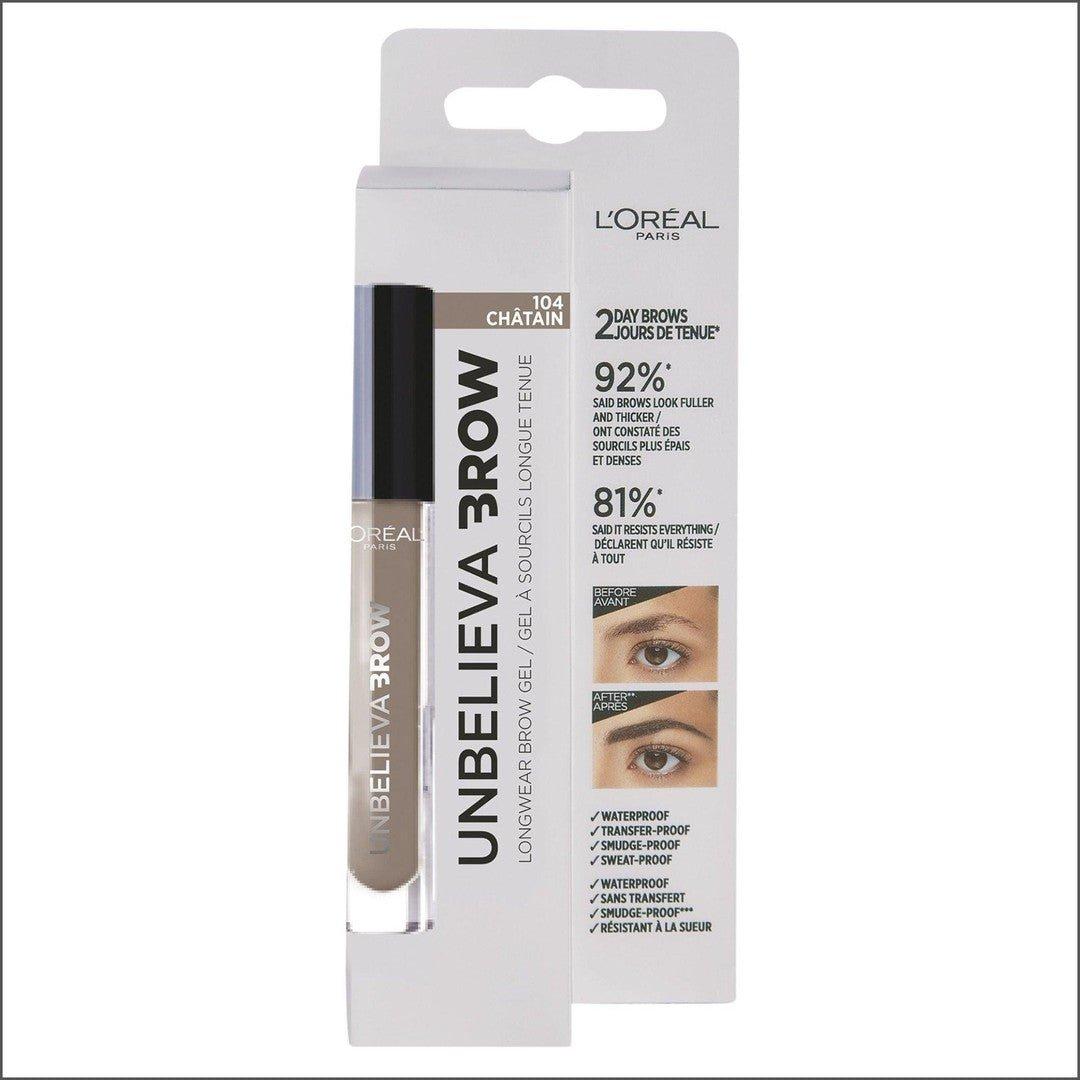 L'Oréal Paris Unbelievabrow Brow Gel 104 Chatain