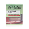 L'Oreal Pure Clay Mask - Exfoliates and Smoothes - Cosmetics Fragrance Direct-3600523306213