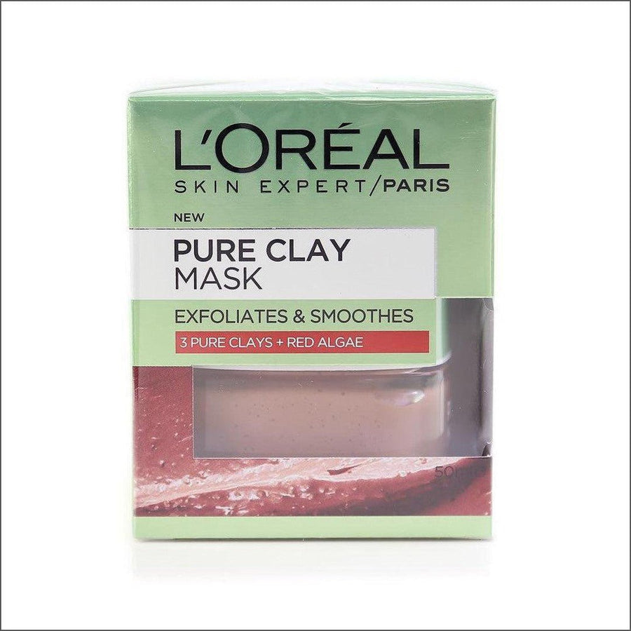 L'Oreal Pure Clay Mask - Exfoliates and Smoothes - Cosmetics Fragrance Direct-3600523306213