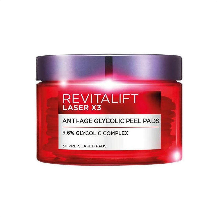 L'Oréal Revitalift Laser Glycolic Pads x 30 - Cosmetics Fragrance Direct-3600523571161
