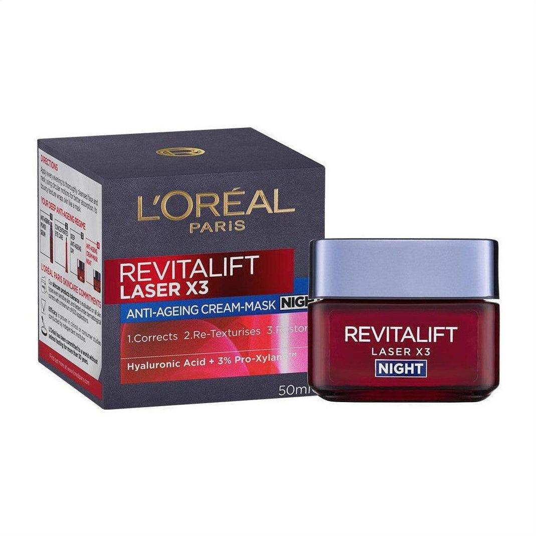 L'Oréal Revitalift Laser Night Cream 50ml - Cosmetics Fragrance Direct-3600522480150