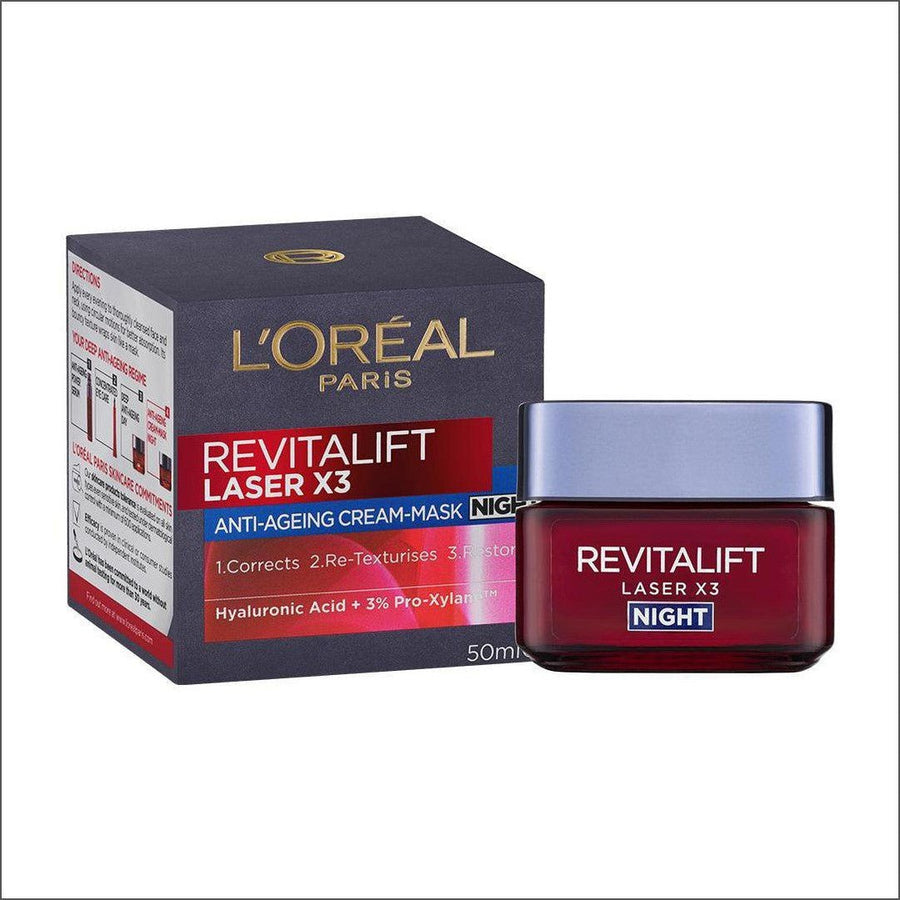 L'Oréal Revitalift Laser Night Cream 50ml - Cosmetics Fragrance Direct-3600522480150