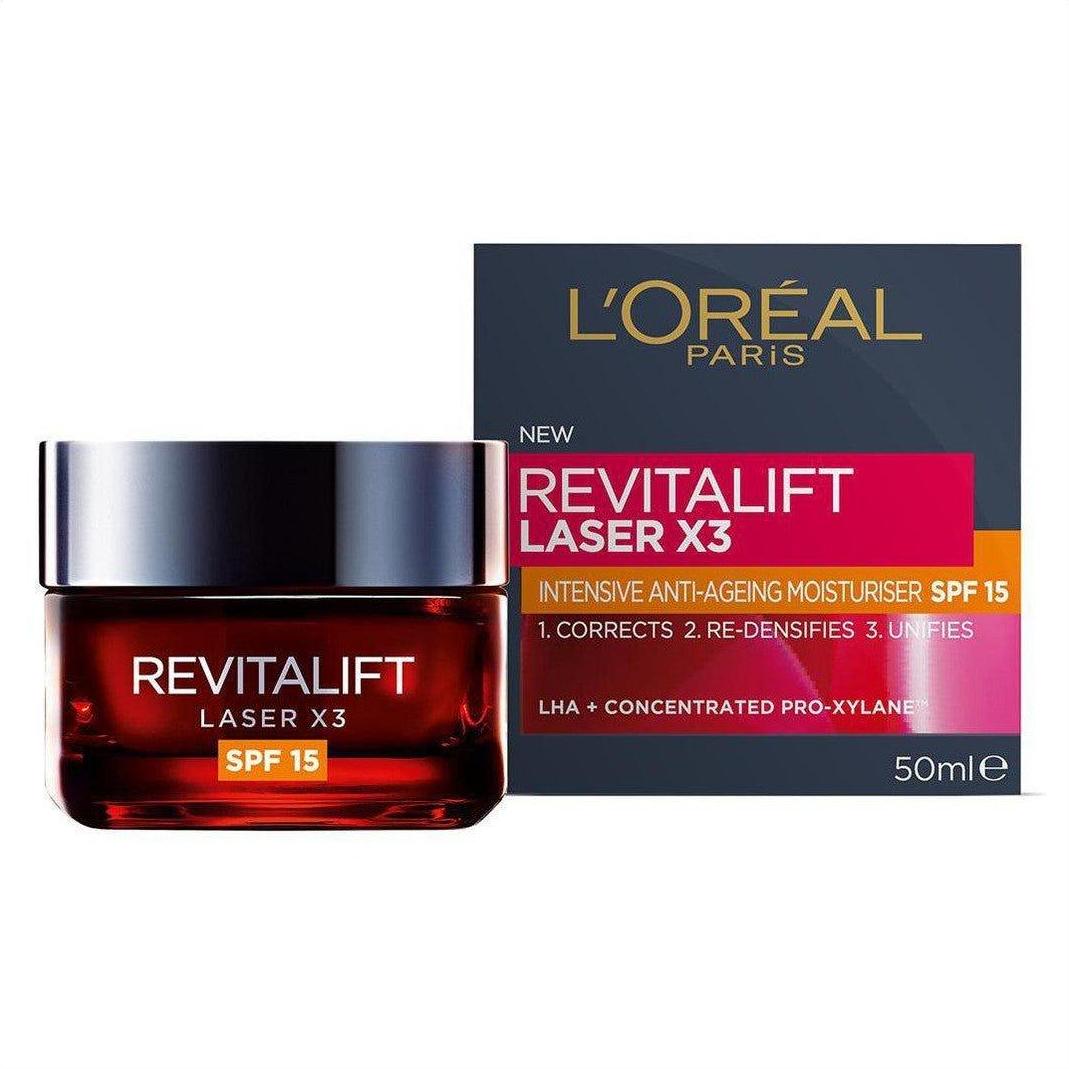 L'Oréal Revitalift Laser SPF 15 Day Cream 50ml - Cosmetics Fragrance Direct-3600523456246