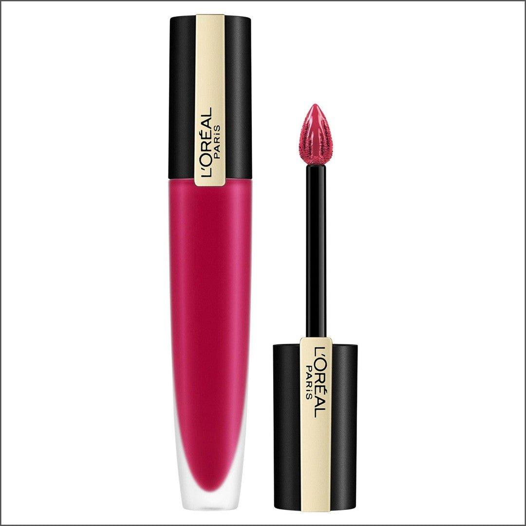 L'Oreal Rouge Signature Matte Lipstick 114 I Represent - Cosmetics Fragrance Direct-