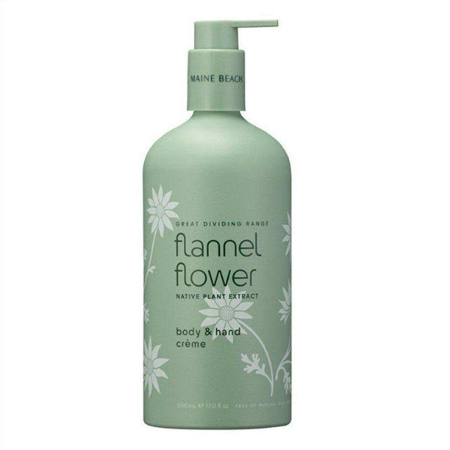 Maine Beach Great Dividing Range Flannel Flower Hand & Body Creme 500ml - Cosmetics Fragrance Direct-9343055013023