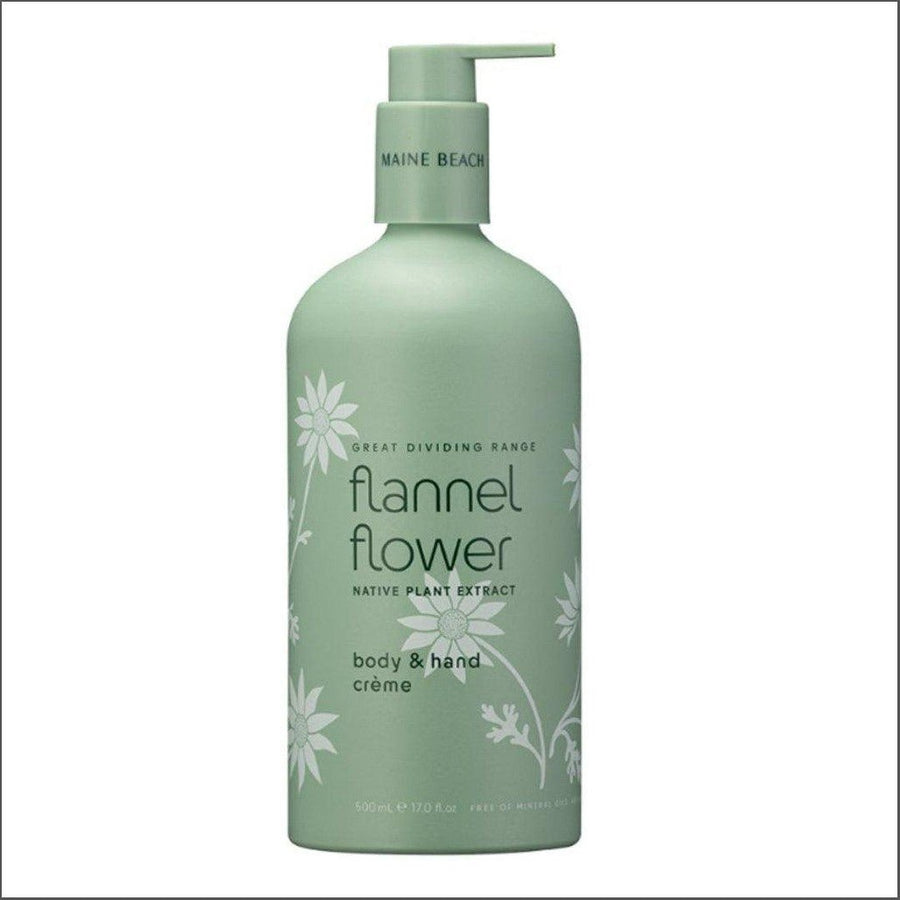 Maine Beach Great Dividing Range Flannel Flower Hand & Body Creme 500ml - Cosmetics Fragrance Direct-9343055013023