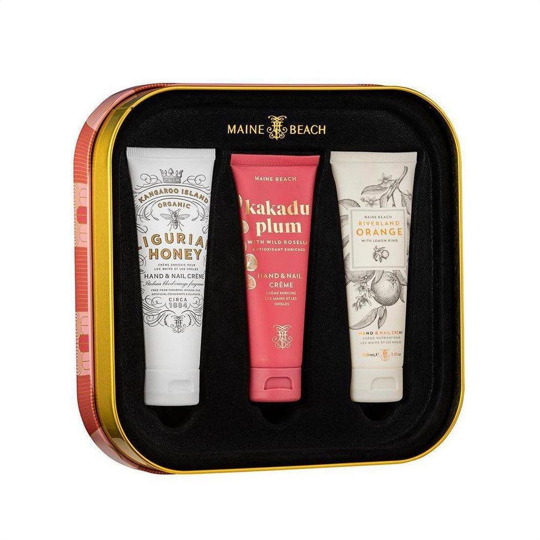 Maine Beach Hand & Nail Creme Collection 3x100ml - Cosmetics Fragrance Direct-9343055000078