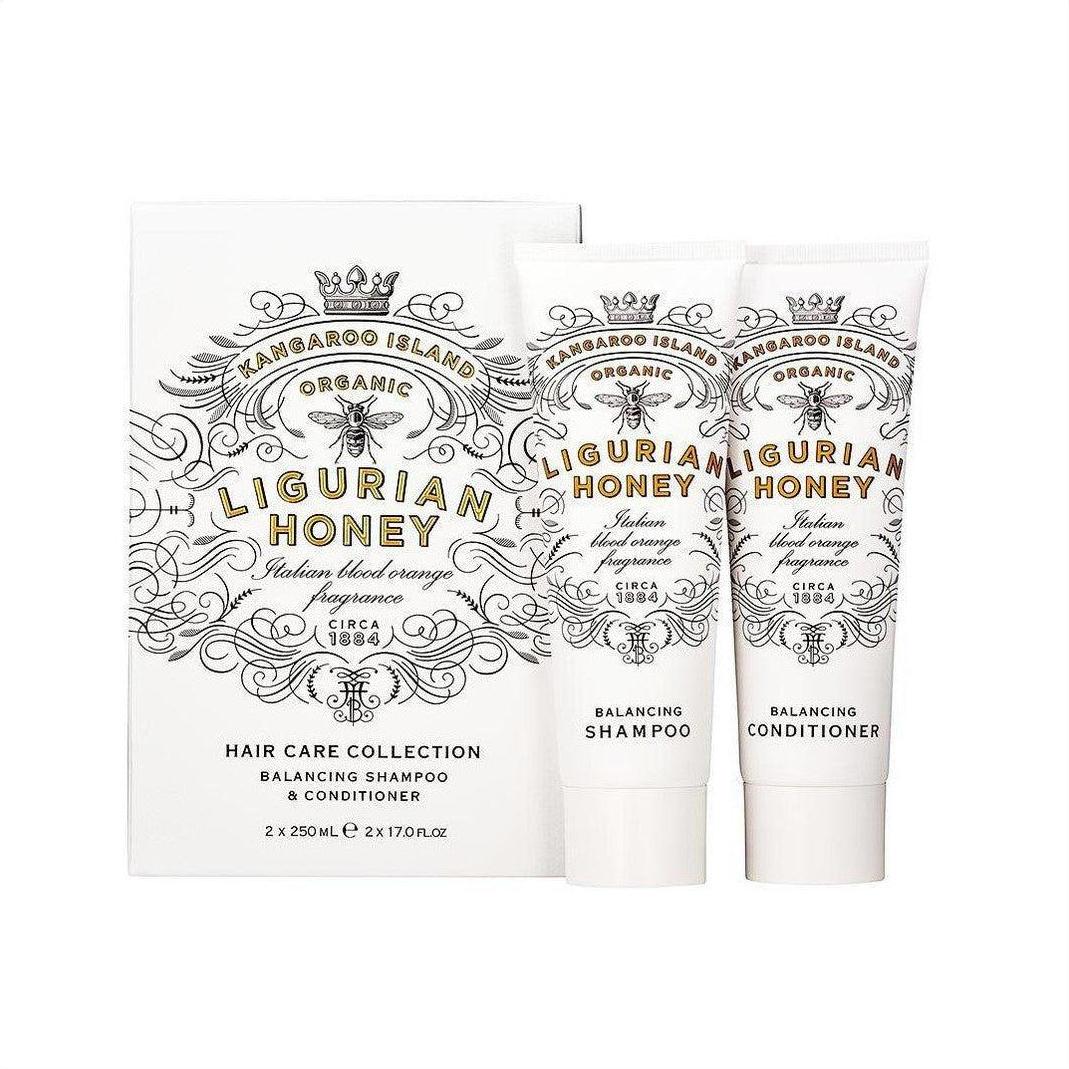Maine Beach Kangaroo island Organic Ligurian Honey Hair Care Collection 2x250ml - Cosmetics Fragrance Direct-9343055007244