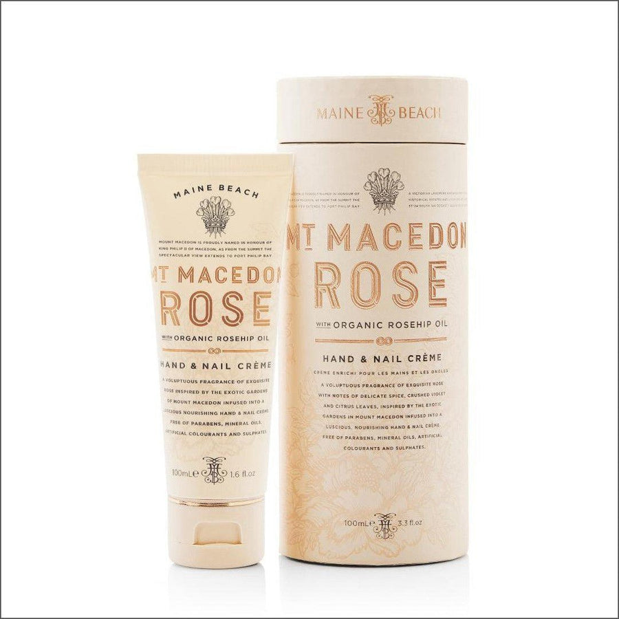 Maine Beach Mt Macedon Rose Hand & Nail Creme 100ml - Cosmetics Fragrance Direct-9343055009064