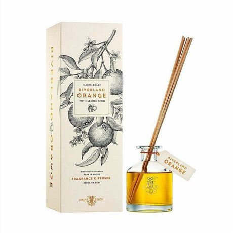 Maine Beach Riverland Orange Fragrance Diffuser 200ml - Cosmetics Fragrance Direct-9343055011425