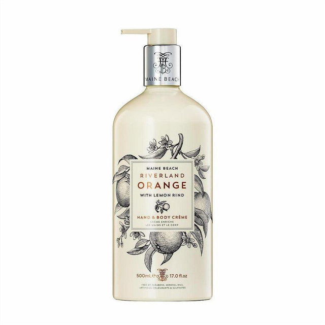 Maine Beach Riverland Orange Hand & Body Creme 500ml - Cosmetics Fragrance Direct-9343055011029