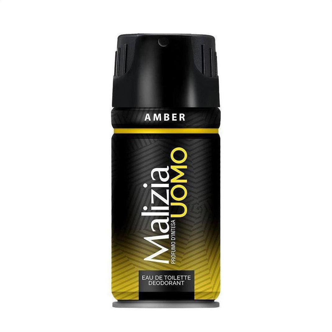 Malizia Uomo Amber Eau De Toilette Deodorant 150ml - Cosmetics Fragrance Direct-8003510001729