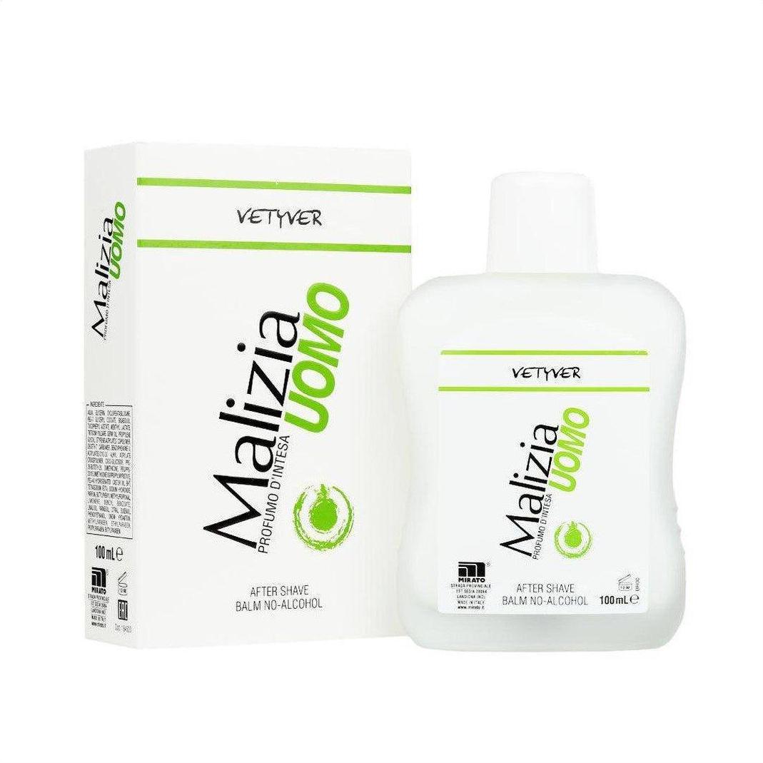 Malizia Uomo Vetyver After Shave Balm No-Alcohol 100ml - Cosmetics Fragrance Direct-8003510005055