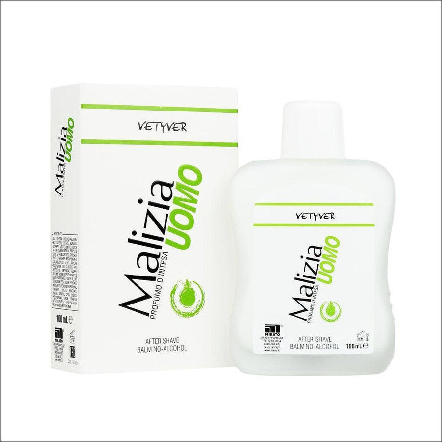 Malizia Uomo Vetyver After Shave Balm No-Alcohol 100ml - Cosmetics Fragrance Direct-8003510005055