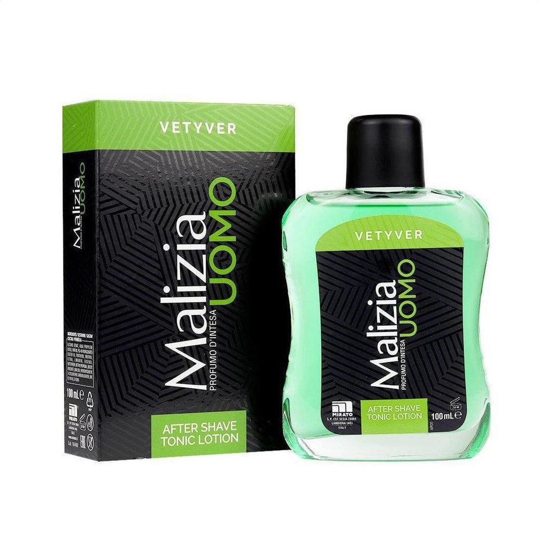Malizia Uomo Vetyver After Shave Tonic Lotion 100ml - Cosmetics Fragrance Direct-8003510003938