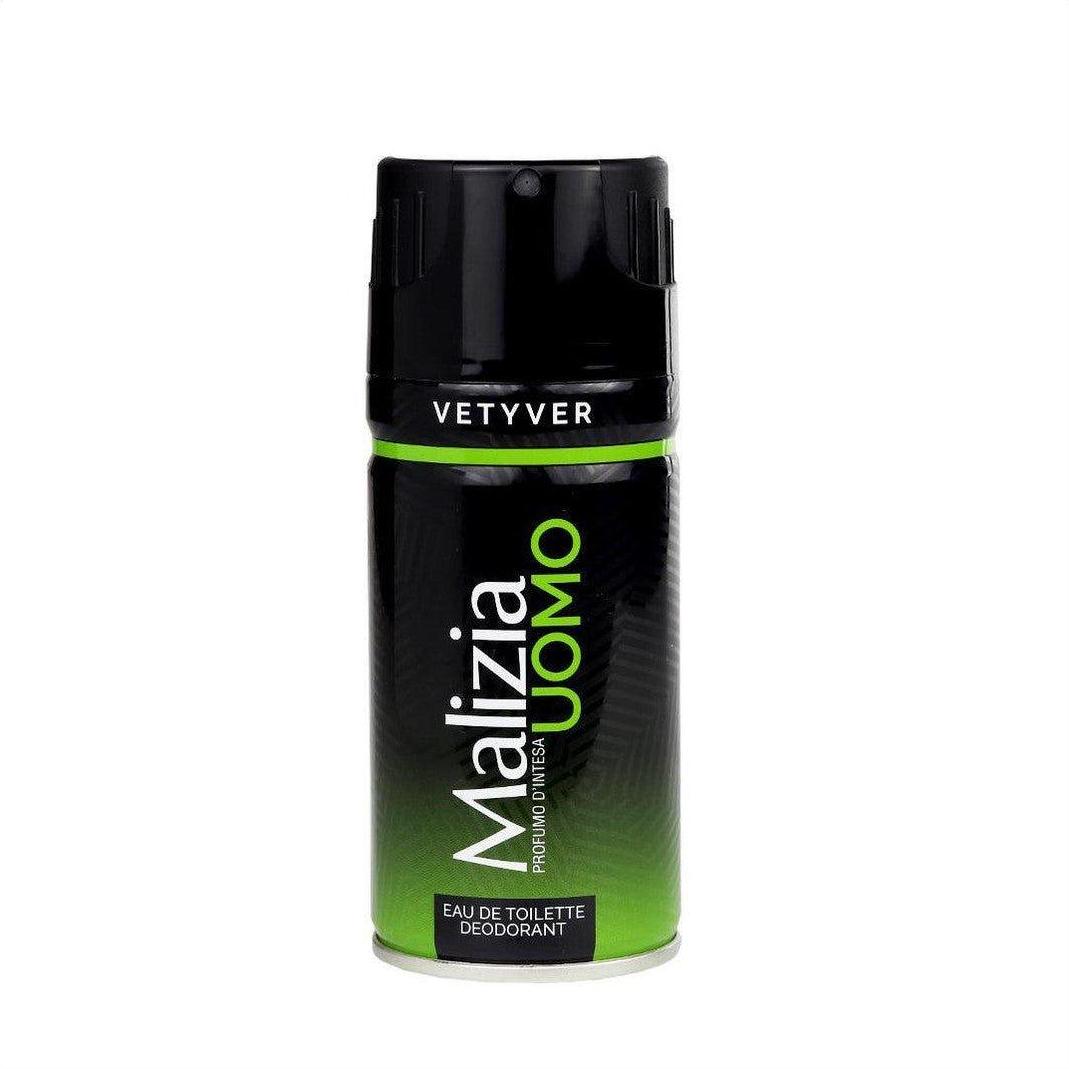 Malizia Uomo Vetyver Eau De Toilette Deodorant 150ml - Cosmetics Fragrance Direct-8003510001217