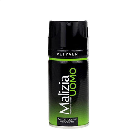 Malizia Uomo Vetyver Eau De Toilette Deodorant 150ml - Cosmetics Fragrance Direct-8003510001217