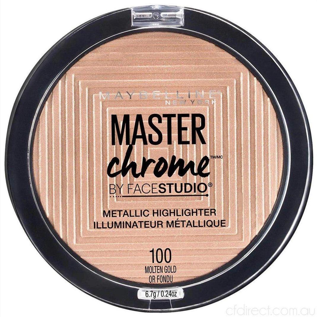Master Chrome Highlighter - 100 Molten Gold - Cosmetics Fragrance Direct-041554538281