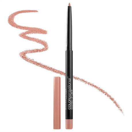 Maybelline Color Sensational Shaping Lip Liner Retractable Pencil - Nude Whisper 105 - Cosmetics Fragrance Direct-041554486049