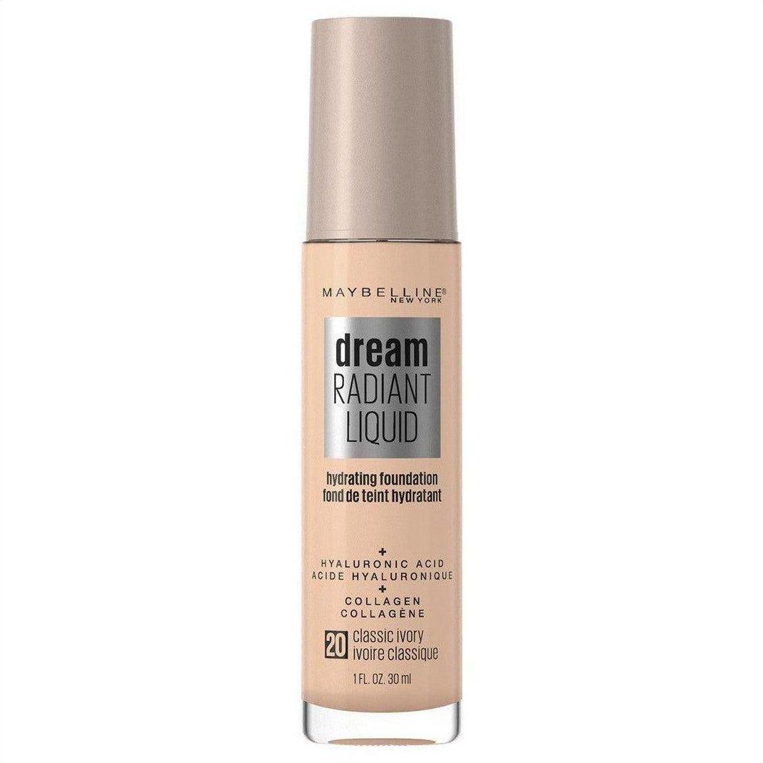 Maybelline Dream Radiant Liquid Hydrating Foundation - Classic Ivory 20 30ml - Cosmetics Fragrance Direct-041554579086