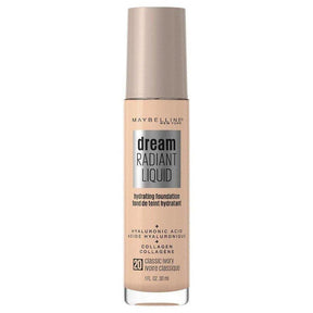 Maybelline Dream Radiant Liquid Hydrating Foundation - Classic Ivory 20 30ml - Cosmetics Fragrance Direct-041554579086