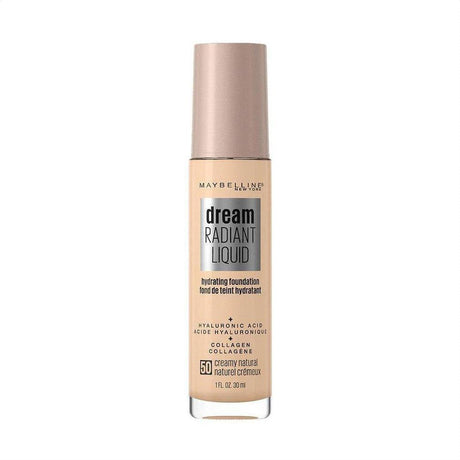 Maybelline Dream Radiant Liquid Hydrating Foundation - Creamy Natural 50 30ml - Cosmetics Fragrance Direct-041554579123