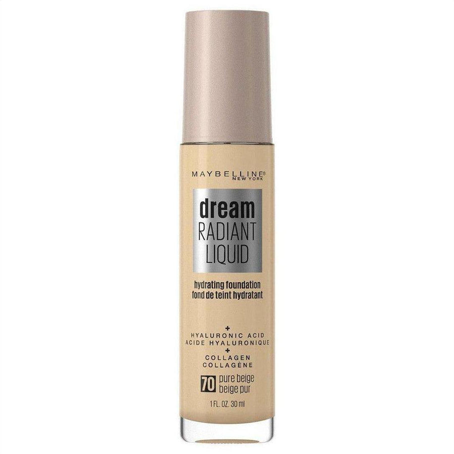 Maybelline Dream Radiant Liquid Hydrating Foundation - Pure Beige 70 30ml - Cosmetics Fragrance Direct-85351732
