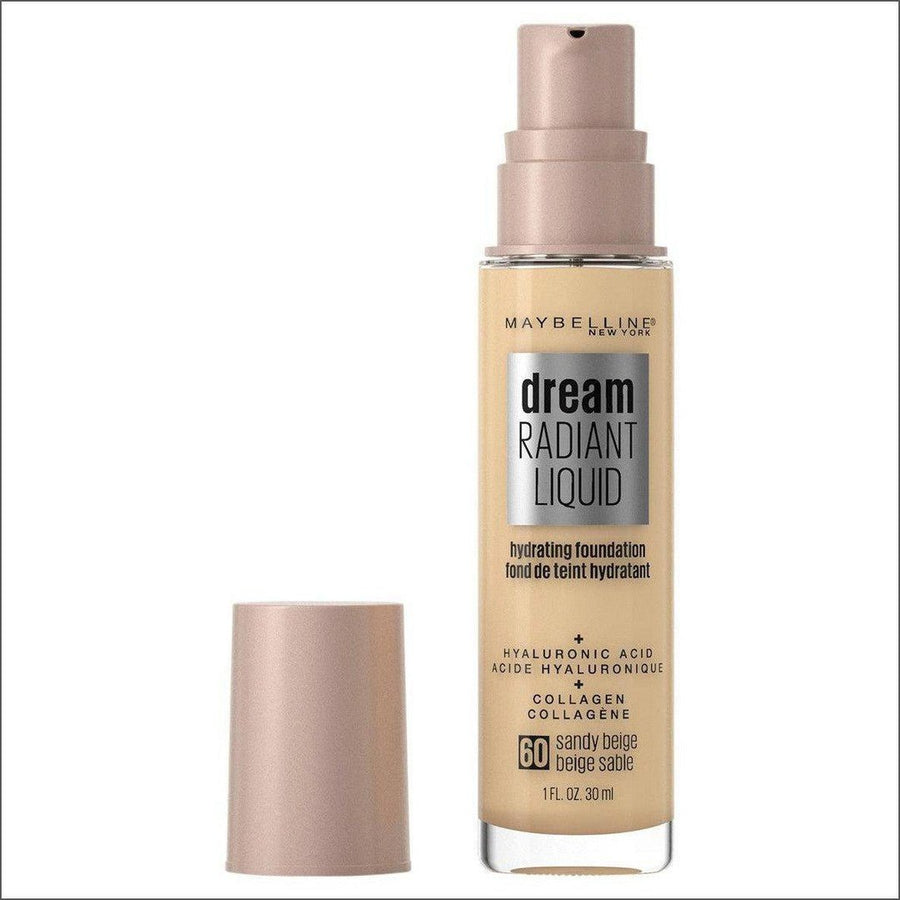Maybelline Dream Radiant Liquid Hydrating Foundation - Sand Beige 60 30ml - Cosmetics Fragrance Direct-55500084