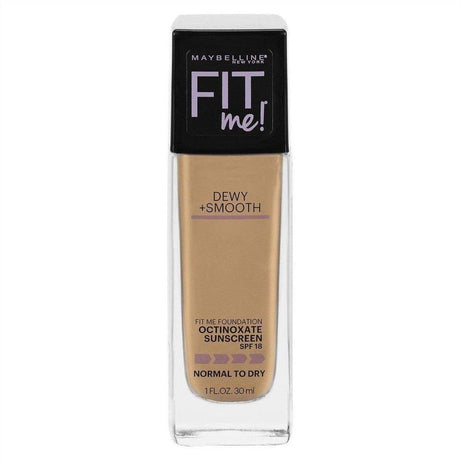 Maybelline Fit Me Dewy & Smooth Luminous Liquid Foundation - Medium Buff 225 - Cosmetics Fragrance Direct-68599604