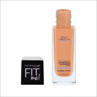 Maybelline Fit Me Dewy & Smooth Luminous Liquid Foundation - Natural Buff 230 - Cosmetics Fragrance Direct-041554238730
