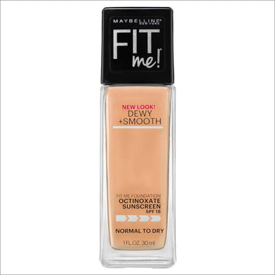 Maybelline Fit Me Dewy & Smooth Luminous Liquid Foundation - Natural Buff 230 - Cosmetics Fragrance Direct-041554238730