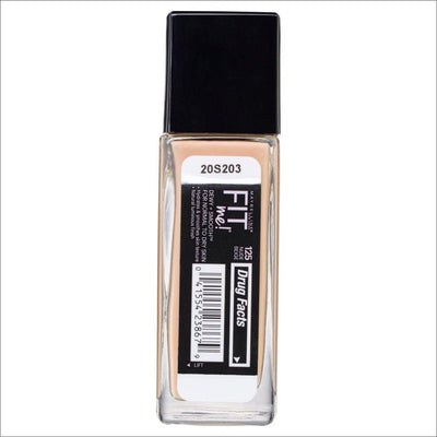Maybelline Fit Me Dewy & Smooth Luminous Liquid Foundation - Nude Beige 125 - Cosmetics Fragrance Direct-041554238679