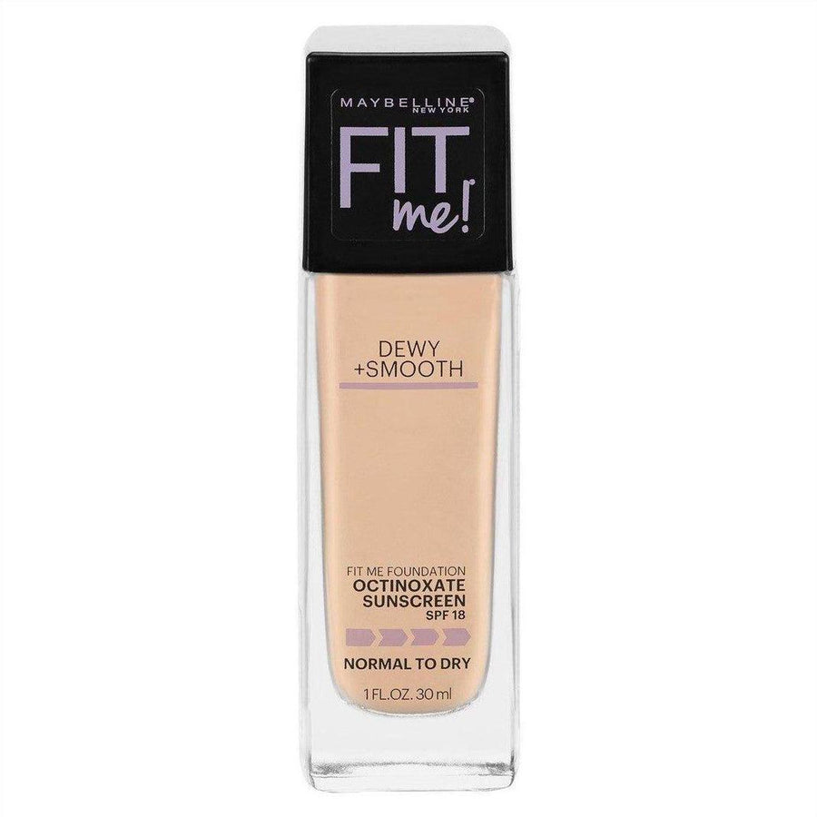 Maybelline Fit Me Dewy & Smooth Luminous Liquid Foundation - Nude Beige 125 - Cosmetics Fragrance Direct-041554238679