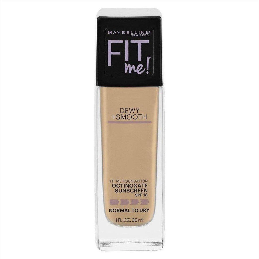 Maybelline Fit Me Dewy & Smooth Luminous Liquid Foundation - Sandy Beige 210 - Cosmetics Fragrance Direct-041554238709