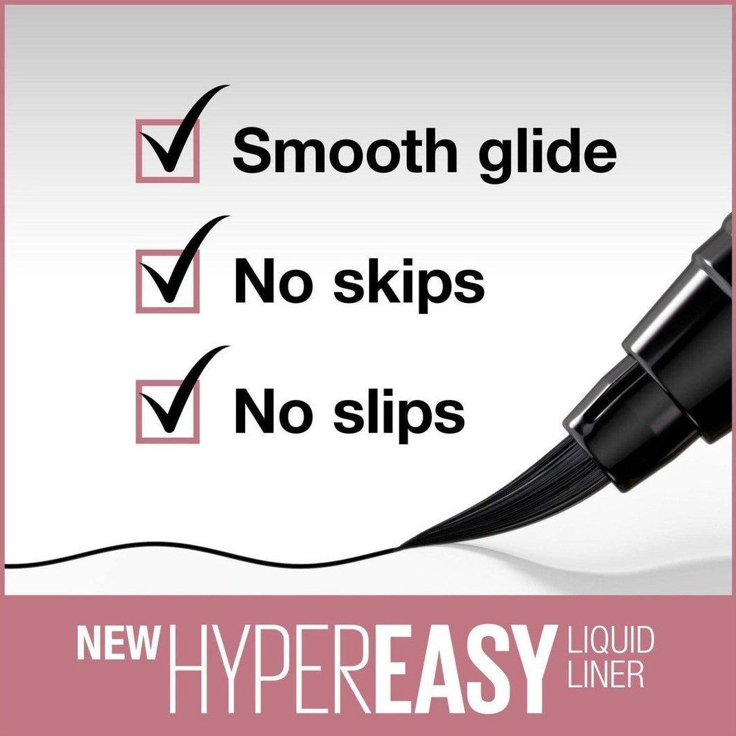 Maybelline HyperEasy Brush Tip Liquid Liner - Black 001 - Cosmetics Fragrance Direct-041554588736