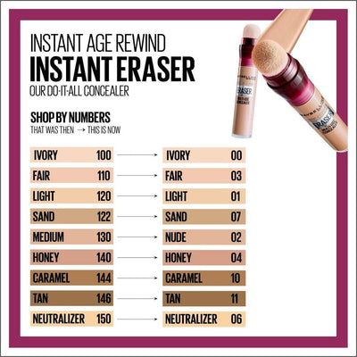 Maybelline Instant Age Rewind Eraser Multi-Use Concealer - 03 Fair - Cosmetics Fragrance Direct-3600530733866