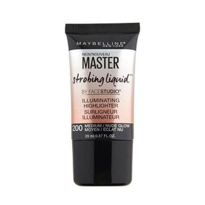 Maybelline Master Strobe Liquid Highlighter Medium / Nude Glow 200 - Cosmetics Fragrance Direct-041554493665