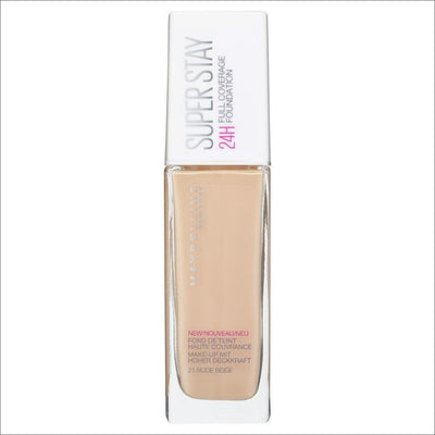 Maybelline Super Stay 24hr Foundation - 21 Nude Beige - Cosmetics Fragrance Direct-3600531401894