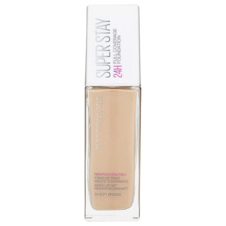 Maybelline Super Stay 24hr Foundation - 34 Soft Bronze - Cosmetics Fragrance Direct-3600531402044