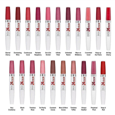 Maybelline SuperStay 24 2-Step Longwear Liquid Lipstick - Always Heather 120 - Cosmetics Fragrance Direct-38250804