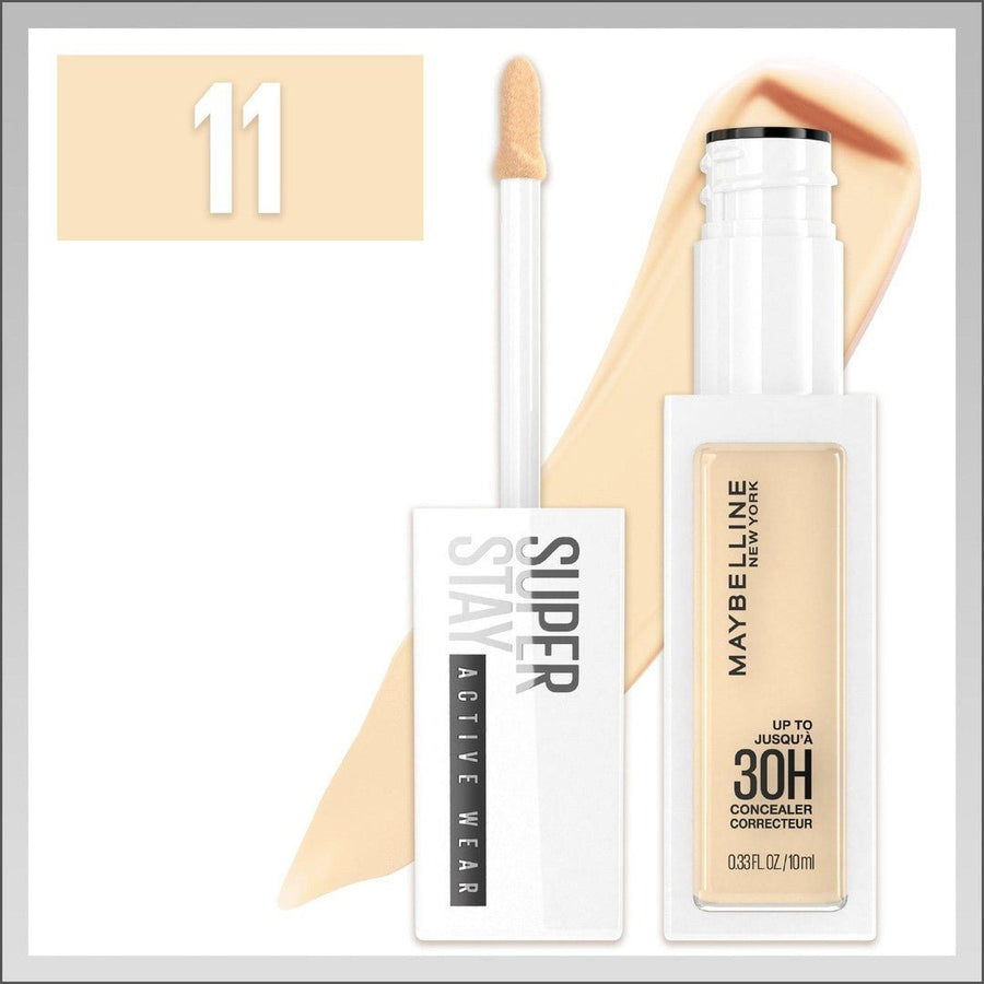 Maybelline Superstay Active Wear 30h Longwear Concealer - 11 Nude - Cosmetics Fragrance Direct-3600531647933