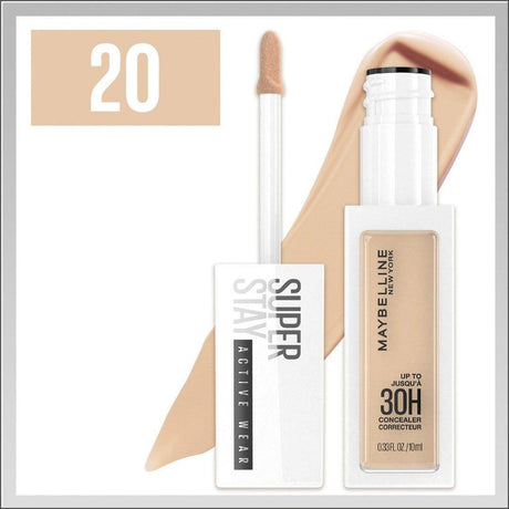 Maybelline Superstay Active Wear 30h Longwear Concealer - 20 Sand - Cosmetics Fragrance Direct-3600531647964