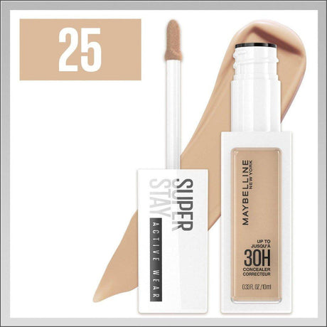 Maybelline Superstay Active Wear 30h Longwear Concealer - 25 Medium - Cosmetics Fragrance Direct-3600531647988